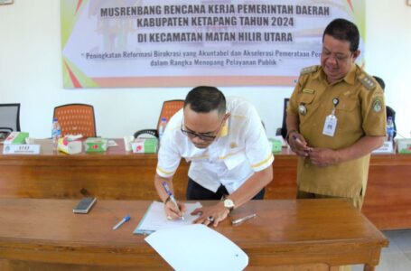 MUSRENBANG RKPD Kabupaten Ketapang Tahun 2024 tingkat Kecamatan di Matan Hilir Utara.