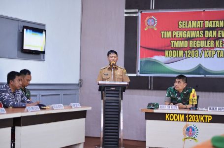 Ketua Komisi IV DPRD Ketapang Hadiri Paparan Dansatgas terkait Pengawasan dan Evaluasi (Wasev) TNI Manunggal Membangun Desa (TMMD) Ke-116 Tahun 2023
