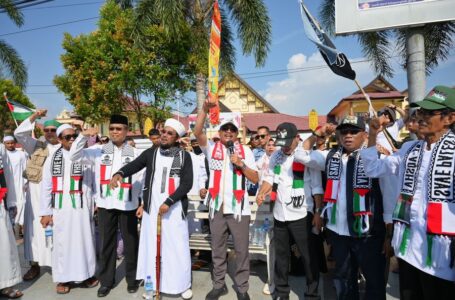 Pimpinan DPRD Ketapang Terima Warga Ketapang Gelar Aksi Dukung Palestina