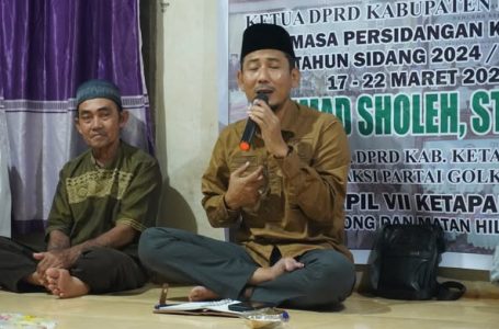Ketua DPRD Ketapang, Achmad Sholeh, Gelar Reses di Desa Pematang Gadung
