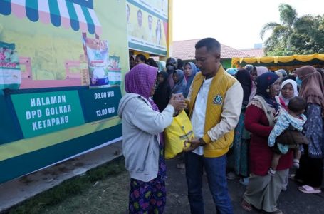 DPD Partai Golkar Ketapang Gelar Pasar Murah, 1.000 Paket Habis Terjual