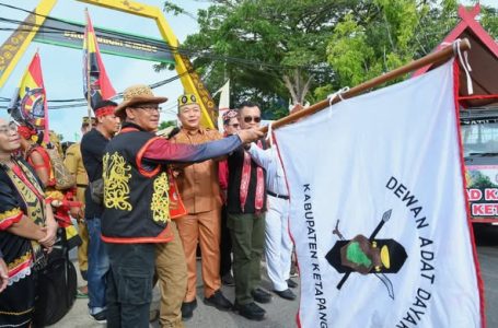 Karnaval Budaya Pekan Seni Budaya Dayak Kabupaten Ketapang Tahun 2025