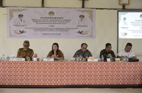 DPRD Kabupaten Ketapang menghadiri acara Musyawarah Perencanaan Pembangunan (Musrenbang) Kecamatan Simpang Dua dalam rangka Penyusunan Rencana Kerja Pemerintah Daerah (RKPD) Tahun 2027.