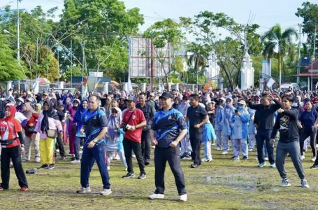 Wakil Ketua DPRD Ketapang Hadiri Senam Sehat May Day 2026