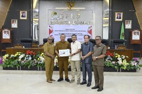 DPRD Gelar Paripurna Penyampaian Pidato Bupati Ketapang terhadap Raperda tentang Pertanggungjawaban Pelaksanaan APBD T.A. 2025.